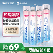 維德（WELLDAY）氧氣瓶便攜式孕婦老人家用吸氧氣呼吸器高原反持續供氧鼻吸式1L*4