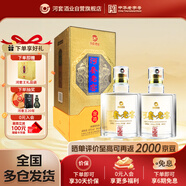 河套酒業(yè) 河套老窖金樽 濃香型白酒 45度 500ml*2瓶 宴請送禮