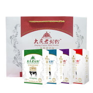 大慶老奶粉【吉祥如意禮袋裝】4盒 全脂甜鋅鐵鈣富硒高鈣全脂奶粉 吉祥如意4盒禮袋款