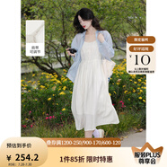 茵曼（INMAN）章若楠同款歐若風(fēng)天絲薄開(kāi)衫女裝襯衫2025夏季新品長(zhǎng)袖襯衣 吊帶裙田園杏-18322336 M