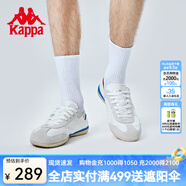 卡帕（Kappa）德訓(xùn)鞋新款情侶男女運(yùn)動鞋輕便休閑鞋復(fù)古阿甘跑鞋 韓國白-012 35