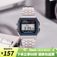 卡西歐（CASIO）手表復(fù)古小方塊 時尚休閑小方表防水運動學(xué)生表 初高中生考試表 A159WA-N1D
