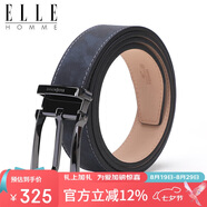 ELLE HOMME男士皮帶時(shí)尚針扣腰帶 頭層牛皮休閑褲帶男  七夕禮物送男友