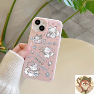 鉅臣（Junchen）魔術(shù)貓適用iphone16promax手機(jī)殼蘋果16新款16pro硅膠iphone16女款15全包14pm防13/7/8/11保護(hù)套 半透磨砂-粉色-B05魔術(shù)貓 iPhone 