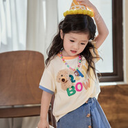LUSON陳大豬女寶寶夏季套裝女短袖洋氣時(shí)髦2025新嬰兒t恤休閑套裝
