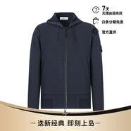 STONE ISLAND石頭島【經(jīng)典款】純色連帽拉鏈長袖衛(wèi)衣 深藍(lán)色 811564251-M