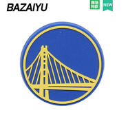 墨哲倫新Crocs洞洞鞋配飾diy鞋扣 NBA湖人籃球隊標志卡駱馳男生運動(dòng)鞋花 勇士
