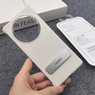 適用華為matex6手機殼支架原裝旋轉支架防摔保護套x6典藏版 支架殼星云白 華為MateX6