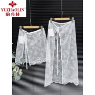 俞兆林中式蕾絲太陽(yáng)花屁簾子裙圍裙疊穿裙子半身裙春夏網(wǎng)紗一片式 黑色短款裙長(zhǎng)50 均碼