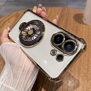 聚元貓適用vivos30手機殼解壓陀螺支架s30promini保護硅膠套帶鏡頭膜5g透明氣囊voi防摔pro高級感S30軟殼 【土豪金】透明氣囊防摔+自帶鏡頭膜+旋轉陀螺支架 vivo S30