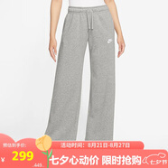 耐克（NIKE）女子休閑百搭直筒褲長褲秋闊腿褲FB2728 FB2728-063 L 