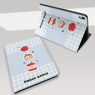 RBP適用ipad mini7保護殼mini6平板保護套【全包軟殼防摔·多角度調節·類(lèi)蜂巢散熱】藍格紋蘋(píng)果