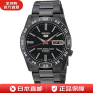 精工（SEIKO）自動機(jī)械表SEIKO 5男士商務(wù)腕表背部透明設(shè)計不銹鋼表鏈 日本直郵 SNKE03K1