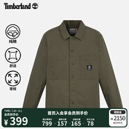 添柏嵐（Timberland）官方男裝襯衫式外套春季新款戶外休閑夾克|A6AV2 A6AV2A58/軍綠色 XL
