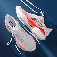 李寧（LI-NING）跑步鞋男鞋2025新款超輕22代春夏網(wǎng)面透氣運動鞋中考體測跑鞋 超輕22代 ARBV001-27 白紅色 42