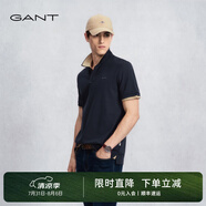 GANT/甘特【100%液氨棉】2025夏男士親膚T恤抗菌易打理短袖t恤POLO衫 霧藍(lán)灰 XL