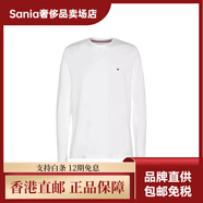 Tommy Hilfiger純色圓領(lǐng)套頭長袖T恤男款白色 白色 XL