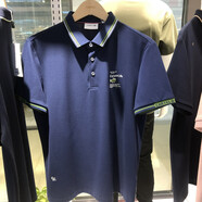 卡帝樂(lè)鱷魚(yú)短袖POLO衫男士夏季純棉透氣商務(wù)休閑翻領(lǐng)T恤時(shí)尚半袖 藏青 2XL /185