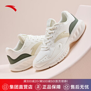 安踏（ANTA）【星云】運(yùn)動(dòng)鞋跑鞋女鞋厚網(wǎng)增高女休閑跑步鞋鞋 象牙白/顆粒米黃/青灰244-7 37.5