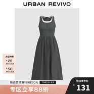 UR2025夏季新款女裝拼接假兩件撞色無袖連衣裙UWM750057