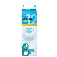 妮飄臨期Whito嬰兒紙尿褲XXL拉拉褲透氣12夜用尿不濕 Whito紙尿褲XL碼34片[12H]
