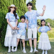 A 21 FUNB親子裝海邊沙灘裙夏裝一家三口四口母女夏款連衣長(zhǎng)裙洋氣度假套裝 2505裙套裝/短褲套裝 175 媽媽款L碼(建議105-115斤)