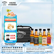 杰克丹尼（Jack Daniels）調(diào)和型 混合口味 露營酒伴禮盒裝 50ml*5瓶 美國 威士忌 力嬌酒