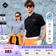 金林德伯格（J.Lindeberg）商場同款GOLF夏季新款情侶翻領(lǐng)T恤短袖商務(wù)POLO衫男女52413Z031 RPR黑色 S