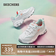 斯凱奇（Skechers）小白熊女鞋夏季厚底百搭老爹鞋透氣熊貓鞋休閑運動鞋99999863