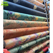 家小優(yōu)高檔宋錦面料布料真絲重磅桑蠶絲料雙縐香云紗奧黛連衣裙旗 香云紗2號