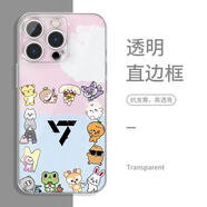 京悠雨SEVENTEEN手機(jī)殼適用蘋(píng)果16pro華為pura70SVT聯(lián)名iPhone15Promax小米14克拉vivo水泥貓OPPO應(yīng)援物1 ZHR7002SEVENTEEN-直邊透明 iPhon