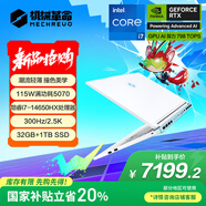 機械革命極光X 潮玩版 酷睿i7HX 游戲本筆記本電腦(i7-14650HX 32G 1T RTX5070 2.5K屏 300Hz 白)