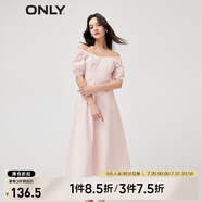 ONLY氣質(zhì)收腰顯瘦中長裙法式茶歇連衣裙女|123207117 A20 花香POTPOURRI 160/80A/S