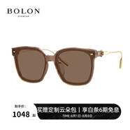 BOLON暴龍眼鏡THE OWNER聯(lián)名款太陽鏡經(jīng)典潮流方框韓版墨鏡BL3067 C03-透茶
