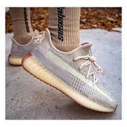 阿迪達斯（adidas）男鞋女鞋 Yeezy 350 V2 BOOST 椰子350滿天星 潮流運動鞋 FW3042/檸檬拼接 45