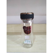 亞泰（YATAI）雙層玻璃杯加厚防燙耐熱大容量男女辦公便攜 黑色300ML7894