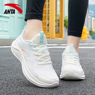 anta kids安踏漫步跑步鞋2025夏季新款輕便休閑鞋女面透氣運(yùn)動(dòng)鞋 白綠5573-1 【漫步】 35.5