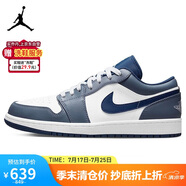 耐克（NIKE）籃球鞋男AJ喬1JORDAN 1運(yùn)動(dòng)鞋553558-414海軍藍(lán)45
