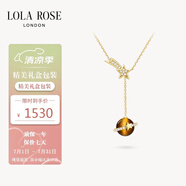 LOLA ROSE羅拉玫瑰日心說(shuō)虎眼石項鏈女節日禮物送女友生日禮物女