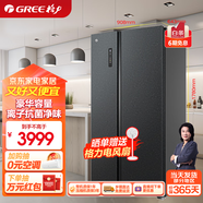 格力晶弘雙開門冰箱一級能效變頻深凍鎖鮮離子長效凈味540升家用電冰箱 BCD-540WPDCA/曜巖黑