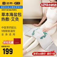 諾泰（nuotai）海鹽熱敷包鹽袋粗鹽包電加熱艾灸鹽袋子家用腰部膝蓋肩頸理療熱敷 新升級-植愈系綁帶款【禮盒裝】