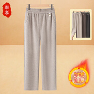 奉孝女士加絨褲媽媽褲子冬季加絨加厚秋冬款大碼女褲200斤休閑褲保暖