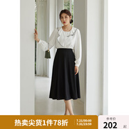 獨(dú)束大碼女裝半身裙女新款韓版百褶裙遮肉顯瘦高腰a字裙 黑色（DY） 2XL