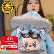 G.DUCKKIDS皮偌喬拉布布兒童卡通棉服連帽中小童寶寶洋氣休閑棉襖冬裝潮 藍色 110