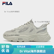 FILA斐樂MARS 1S+男鞋復古運動鞋2024年春夏火星鞋跑步鞋 燕麥色-OM 41