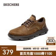 斯凱奇（Skechers）2025夏季新品一腳蹬休閑舒適時尚修長鞋型高回彈透氣運動鞋 深棕色/CDB 40