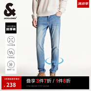 杰克·瓊斯（JACK&JONES）春夏季男裝牛仔褲男彈力修身褲子男百搭男褲休閑男士牛仔褲四季款 E39 牛仔藍(lán) 31 175 W31/L30