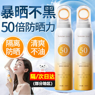 安歌依小光圈防曬噴霧女男士紫外線(xiàn)防水防汗50倍全身戶(hù)外學(xué)生軍訓防曬霜 1瓶裝【新日期】