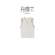 丹德蘭小香風背心女內(nèi)搭打底衫無袖上衣吊帶外穿-2507 白色 M （105-125斤）
