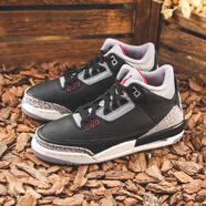 耐克（NIKE）AirJordan3OGAJ3黑水泥高幫復(fù)古籃球鞋DN3707-010官方旗艦正品 DM0967-010 35.5